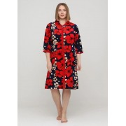 Халат Romeo Life XL,2XL,3XL,4XL,5XL  велюр 1125